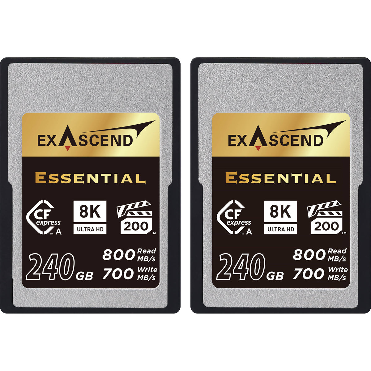 Tarjeta Exascend 240GB Essential Serie CFexpress Type A (2-Pack) - vista principal