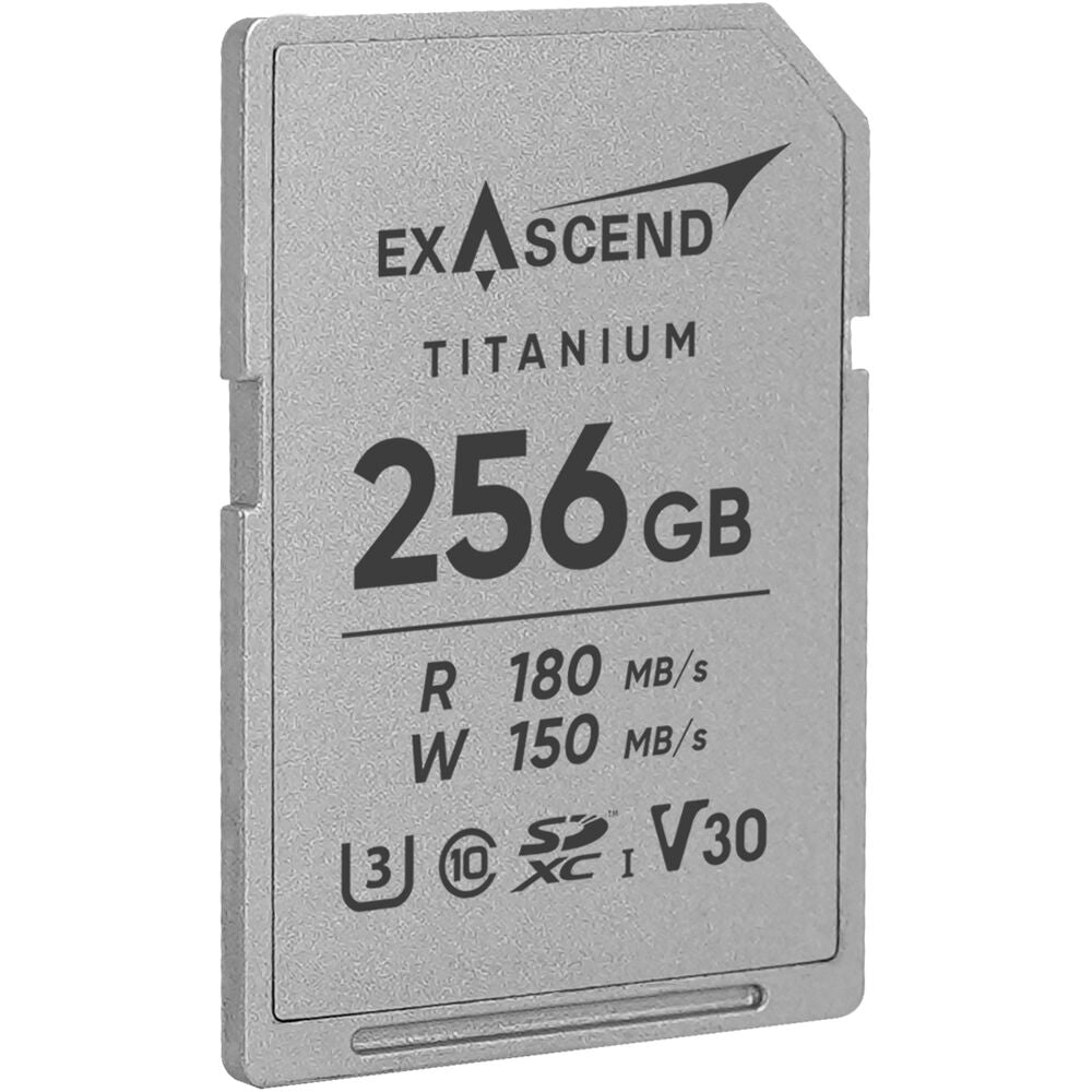 Tarjeta Exascend 256GB Titanium UHS-I SDXC - vista trasera