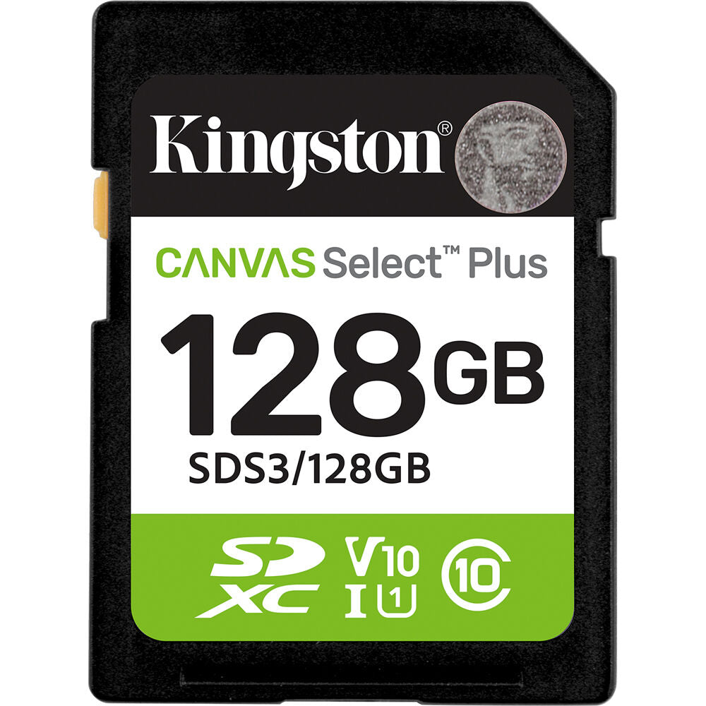 Tarjeta Kingston 128GB Canvas Select Plus UHS-I SDXC - vista principal