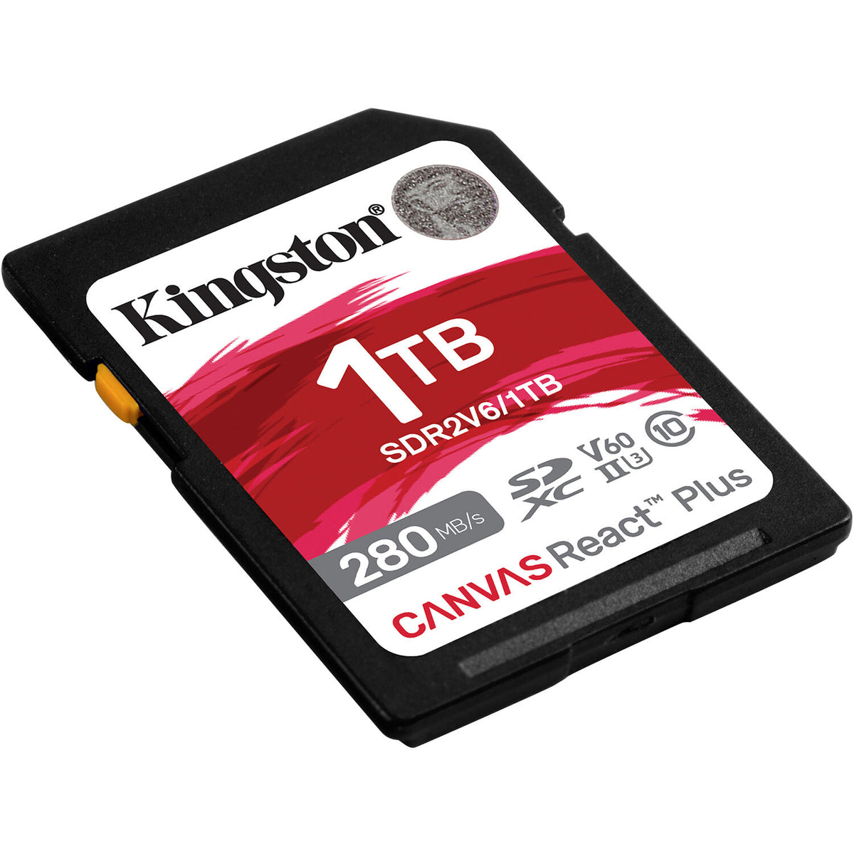 Tarjeta Kingston 1TB Canvas React Plus UHS-II SDXC - vista frontal