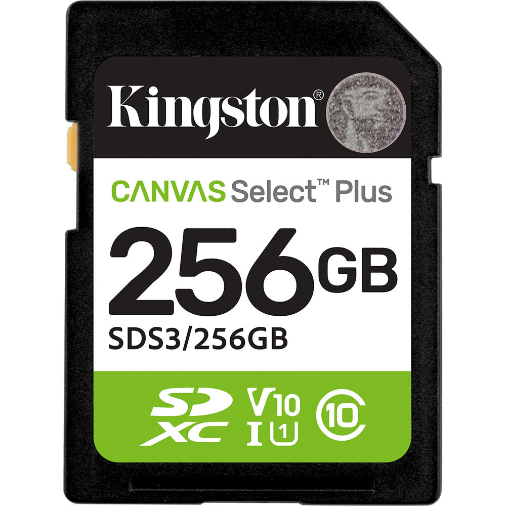 Tarjeta Kingston 256GB Canvas Select Plus UHS-I SDXC - vista principal