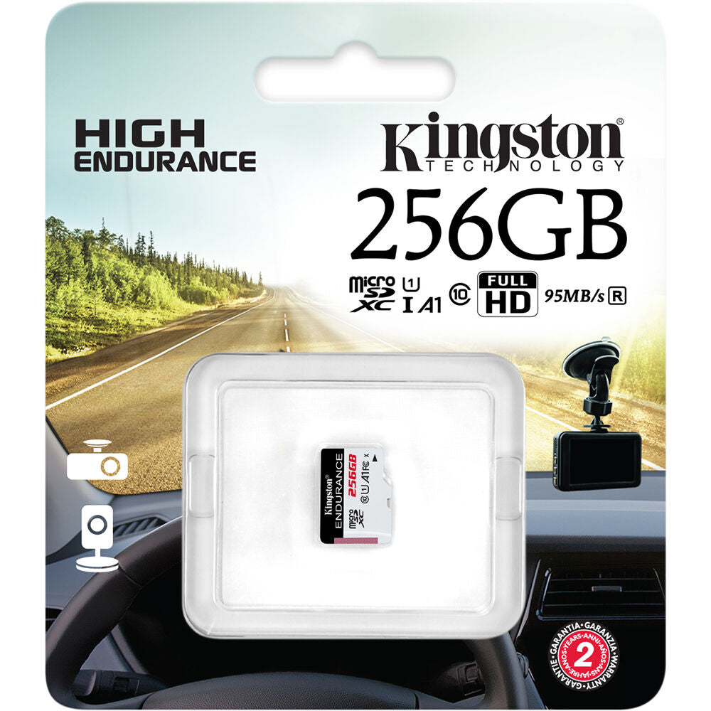 Tarjeta Kingston 256GB High Endurance UHS-I microSDXC - vista trasera