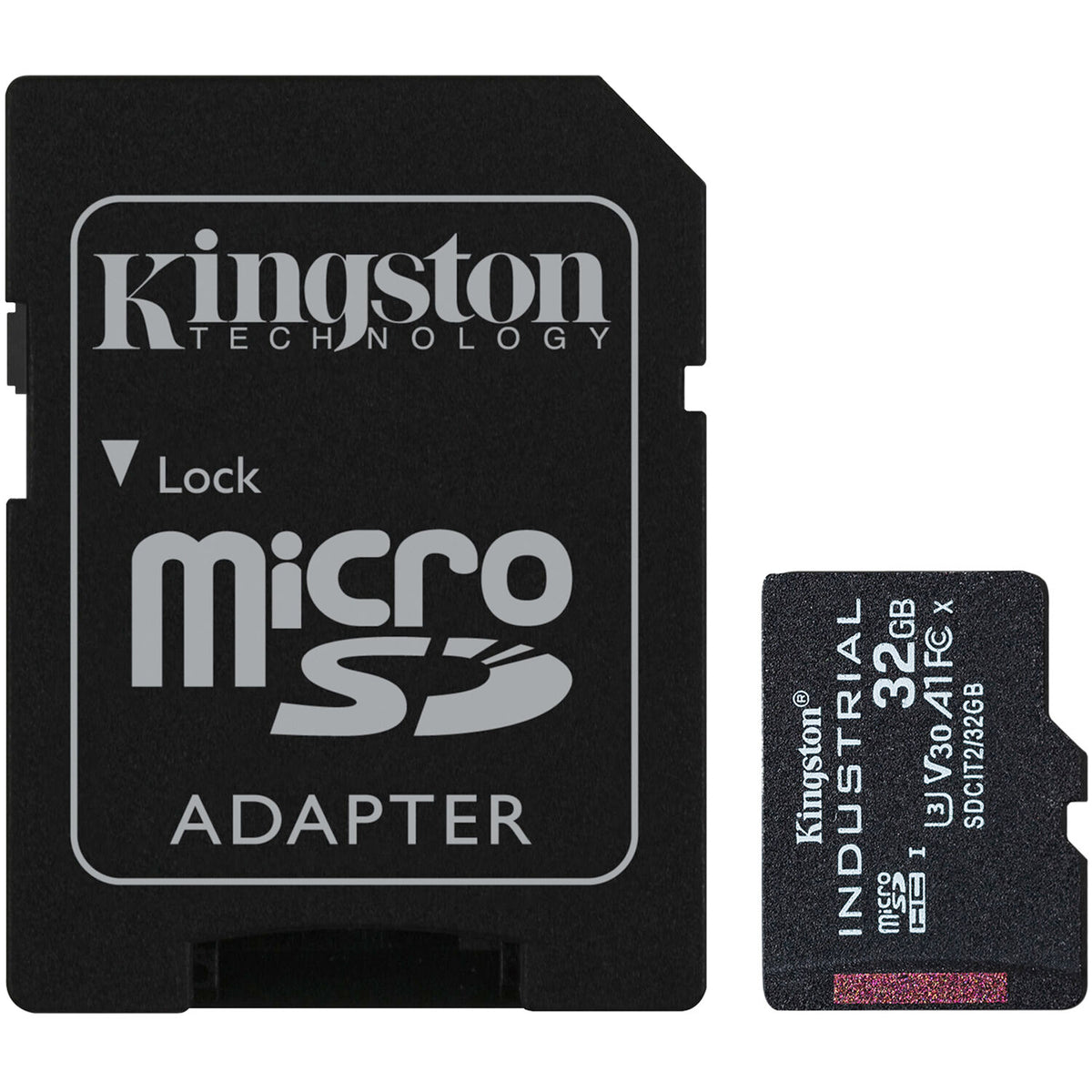 Tarjeta Kingston 32GB Industrial UHS-I microSDHC con SD Adapter - vista principal