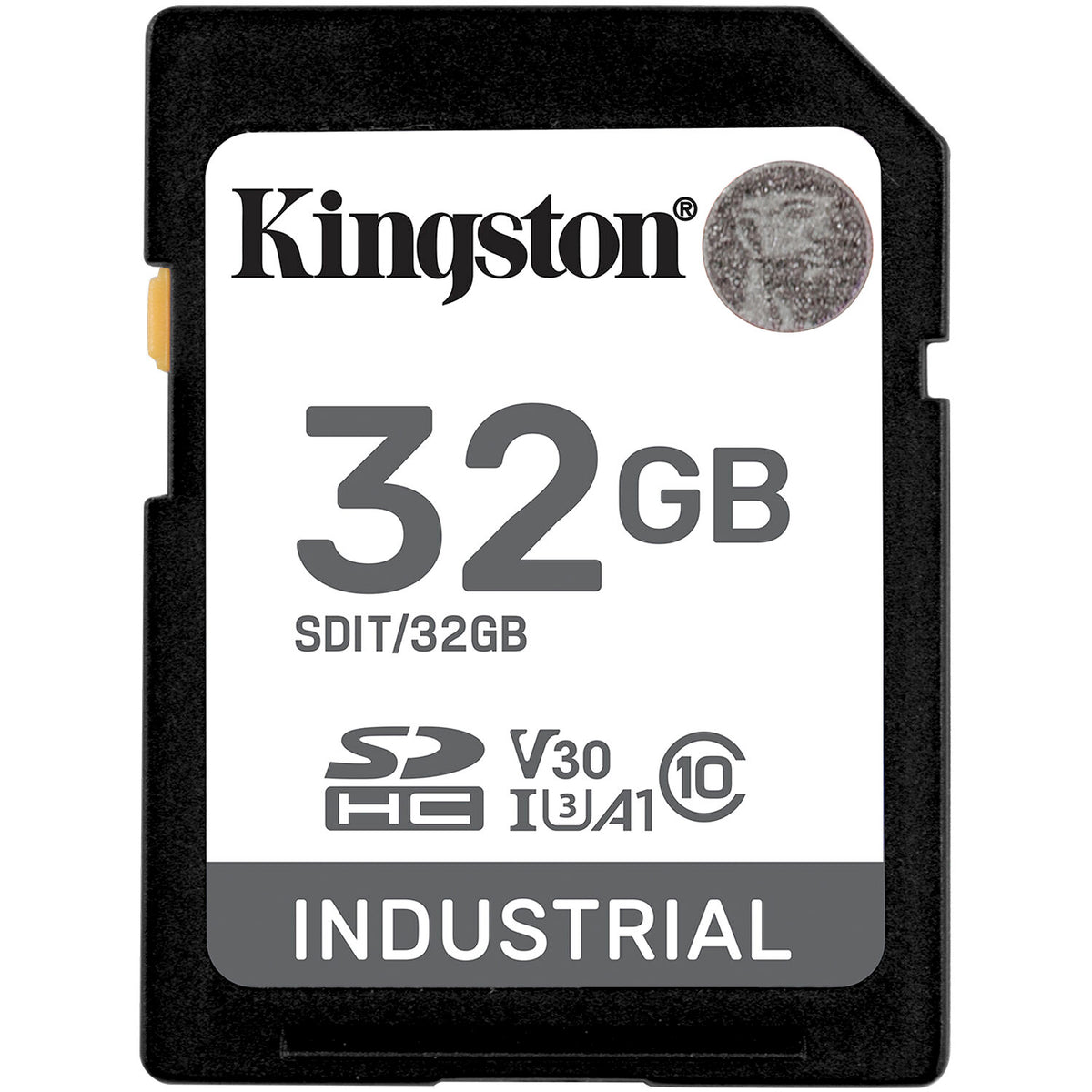 Tarjeta Kingston 32GB Industrial UHS-I SDHC - vista frontal