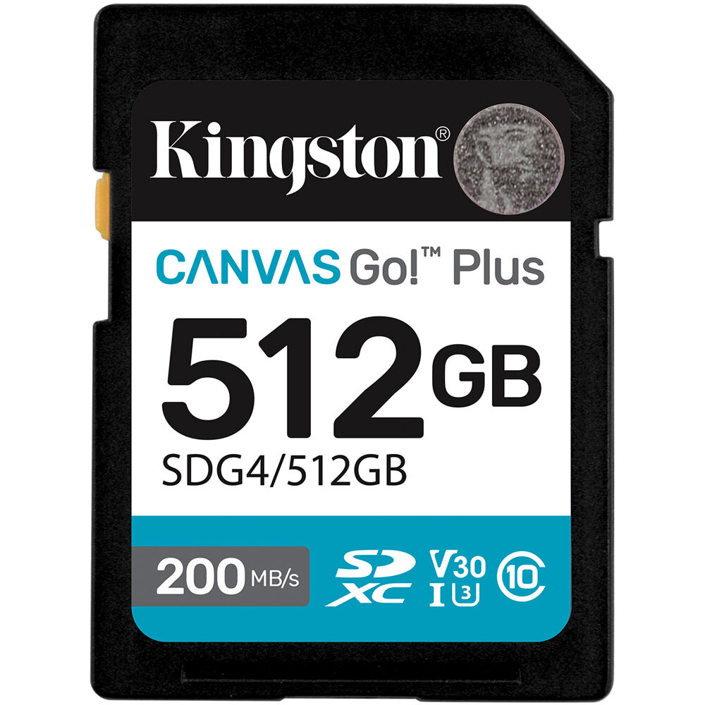 Tarjeta Kingston 512GB Canvas Go! Plus UHS-I SDXC - vista principal