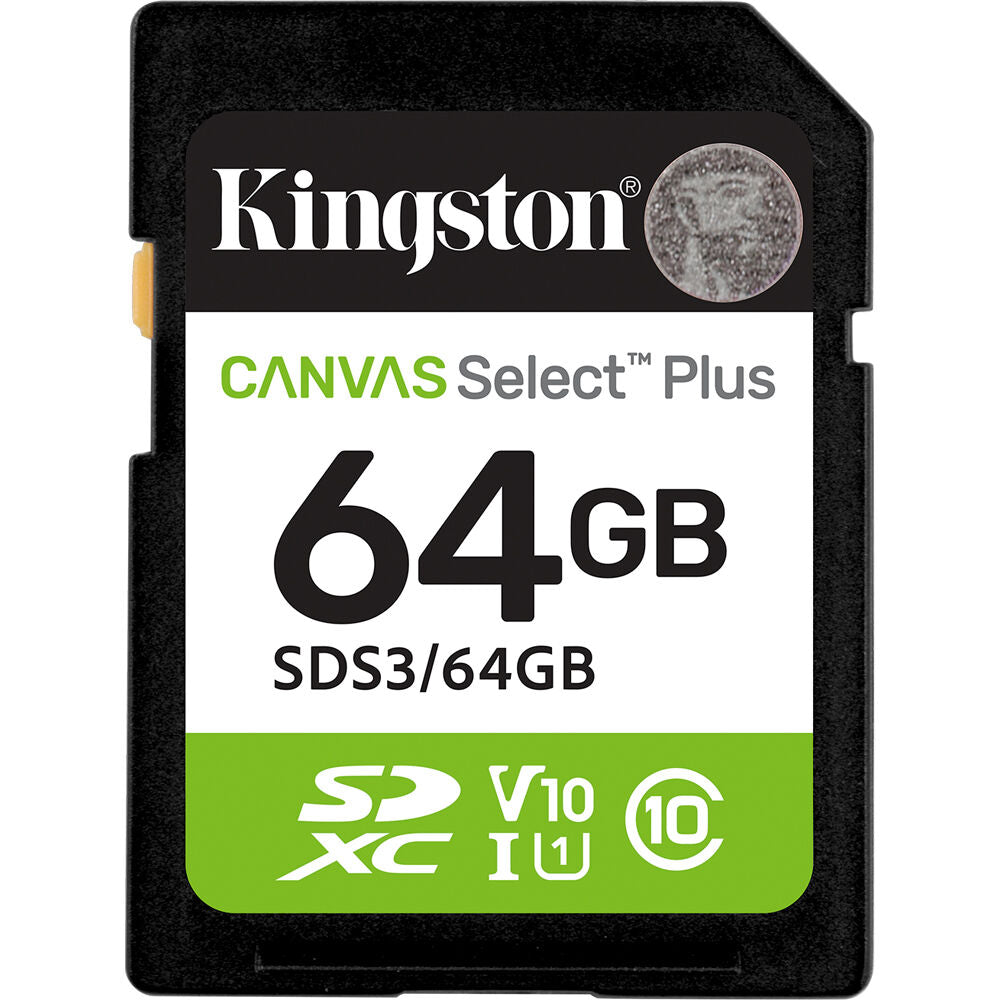 Tarjeta Kingston 64GB Canvas Select Plus UHS-I SDXC - vista principal
