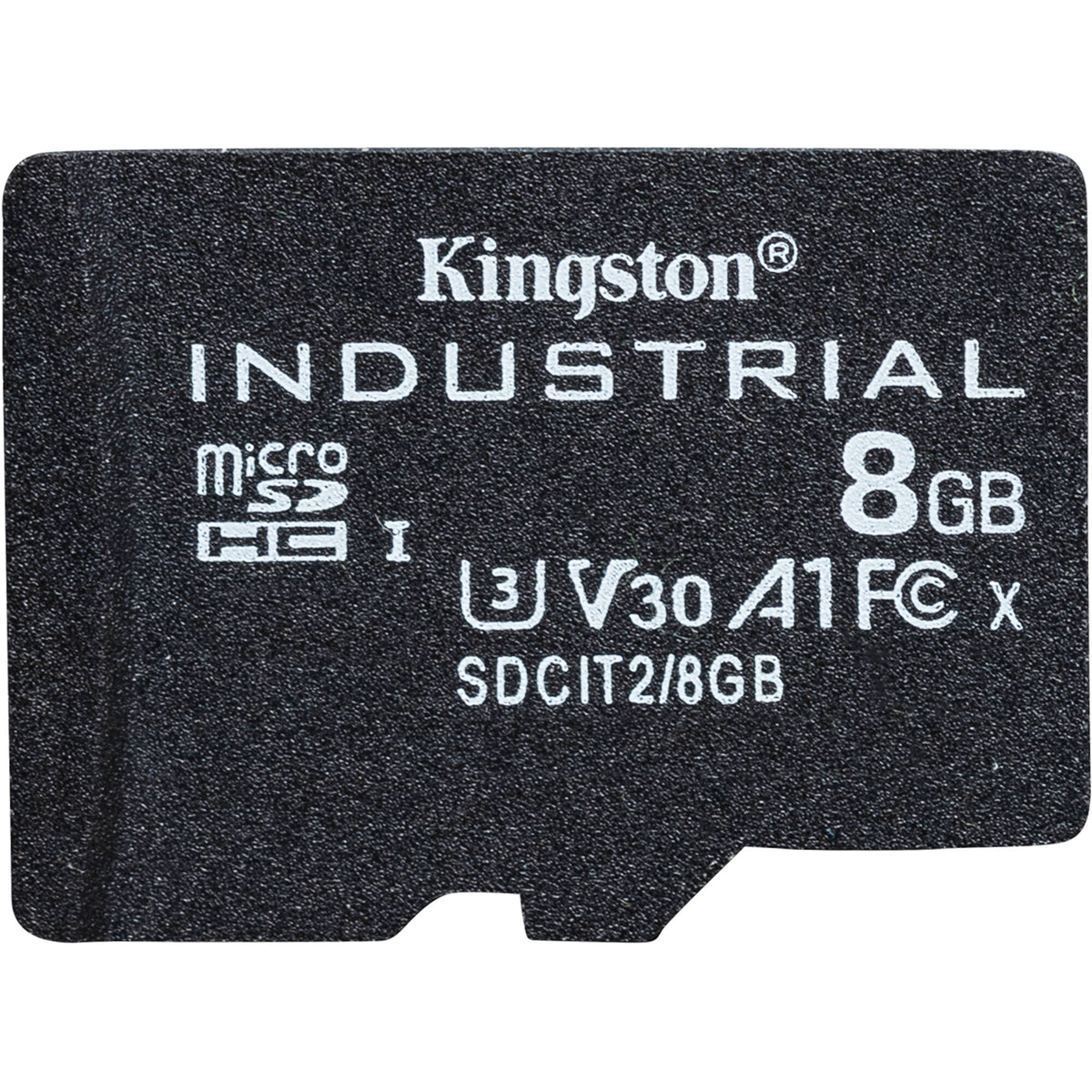 Tarjeta Kingston 8GB Industrial UHS-I microSDHC con SD Adapter - vista trasera