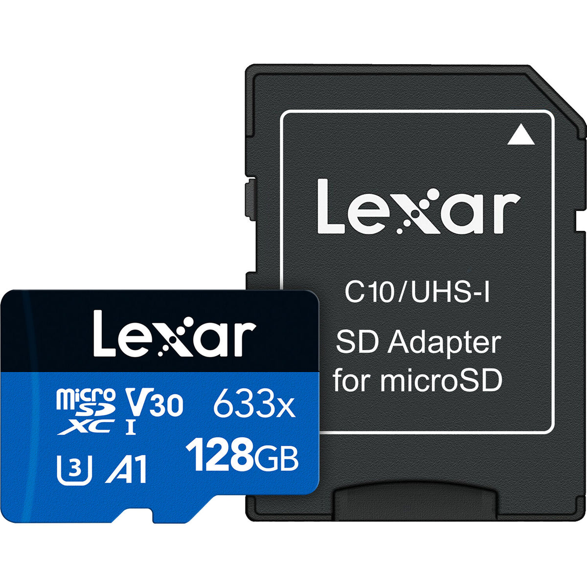 Tarjeta Lexar 128GB High-Performance 633x UHS-I microSDXC con SD Adapter - vista principal