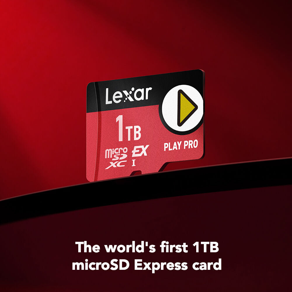 Tarjeta Lexar 1TB PLAY PRO microSDXC Express - vista trasera