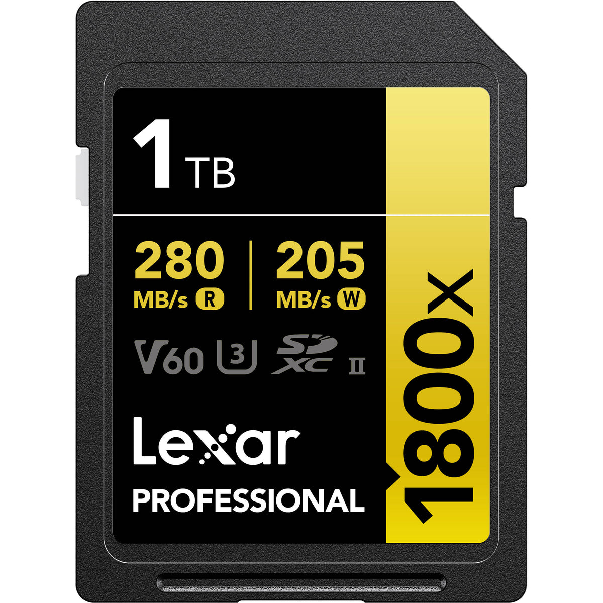 Tarjeta Lexar 1TB Professional 1800x UHS-II SDXC (GOLD Serie) - vista principal