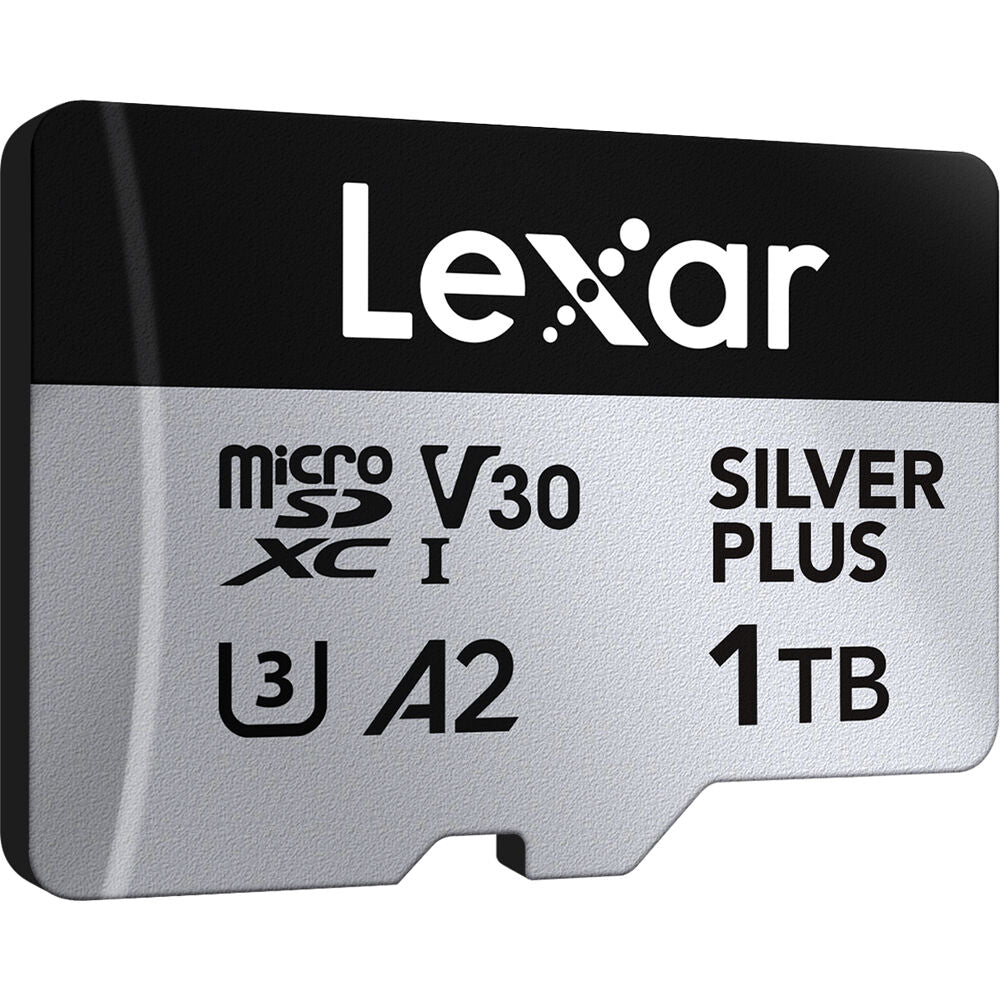 Tarjeta Lexar 1TB Professional SILVER PLUS UHS-I microSDXC con SD Adapter - contenido de la caja