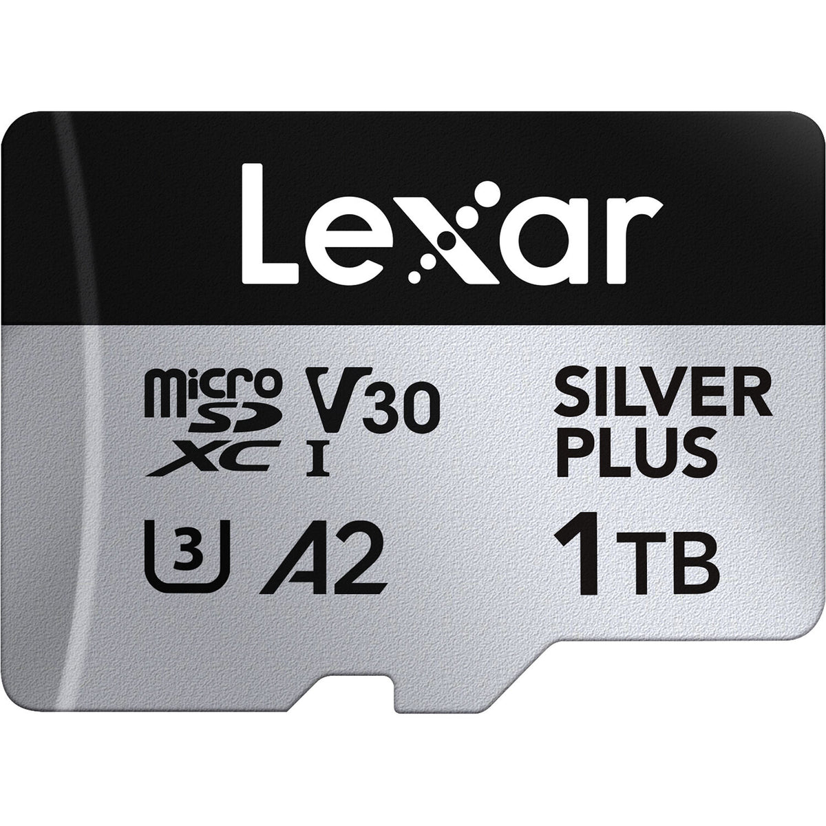 Tarjeta Lexar 1TB Professional SILVER PLUS UHS-I microSDXC con SD Adapter - en uso