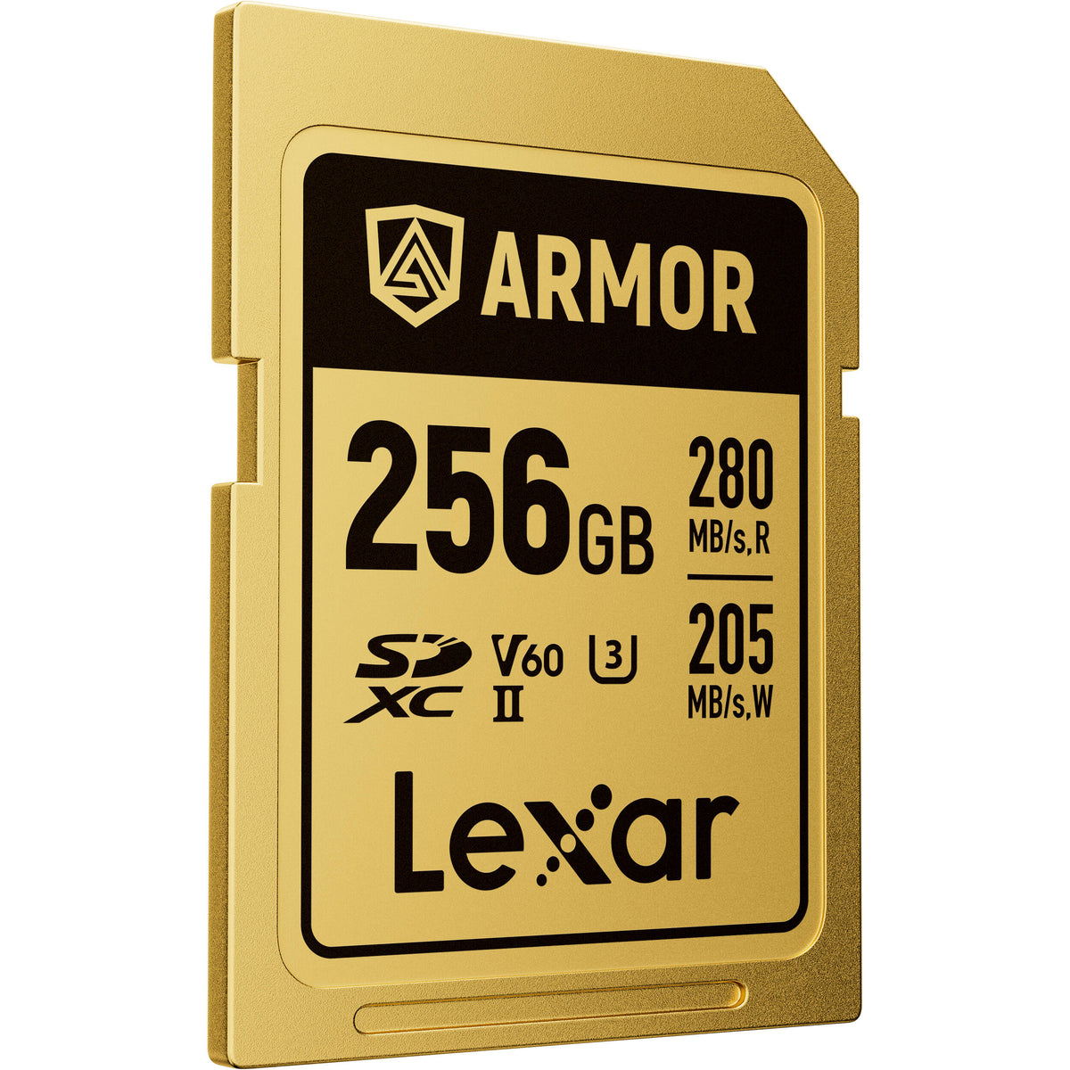 Tarjeta Lexar 256GB ARMOR GOLD UHS-II SDXC - en uso