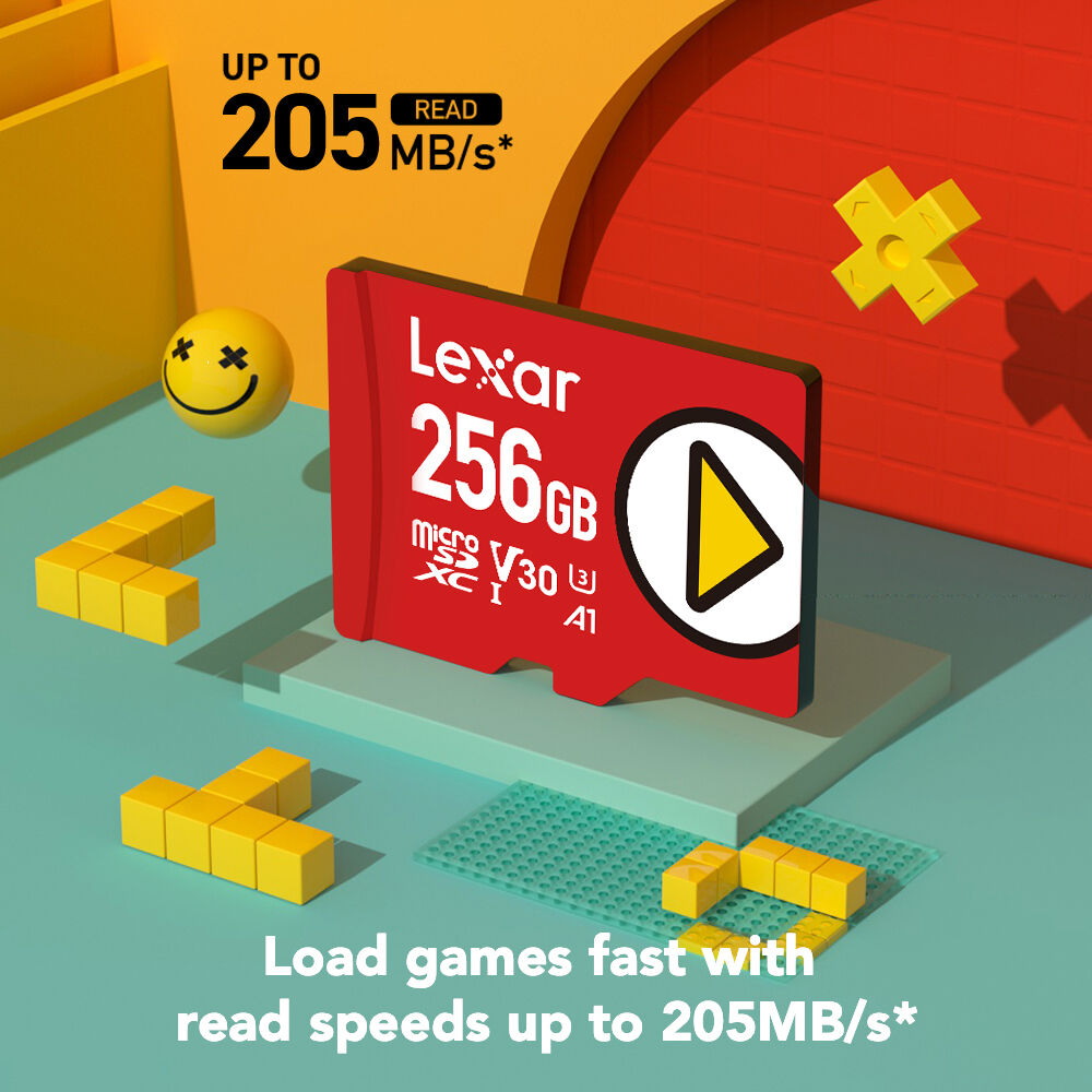 Tarjeta Lexar 256GB PLAY UHS-I microSDXC - vista trasera