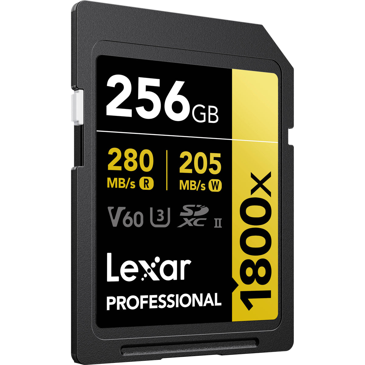Tarjeta Lexar 256GB Professional 1800x UHS-II SDXC (GOLD Serie, 2-Pack) - detalle