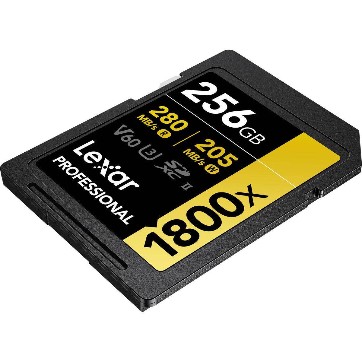 Tarjeta Lexar 256GB Professional 1800x UHS-II SDXC (GOLD Serie, 2-Pack) - en uso