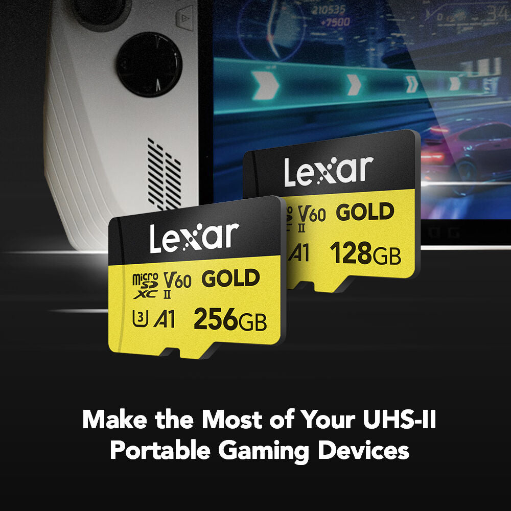 Tarjeta Lexar 256GB Professional GOLD UHS-II microSDXC - puertos y conexiones