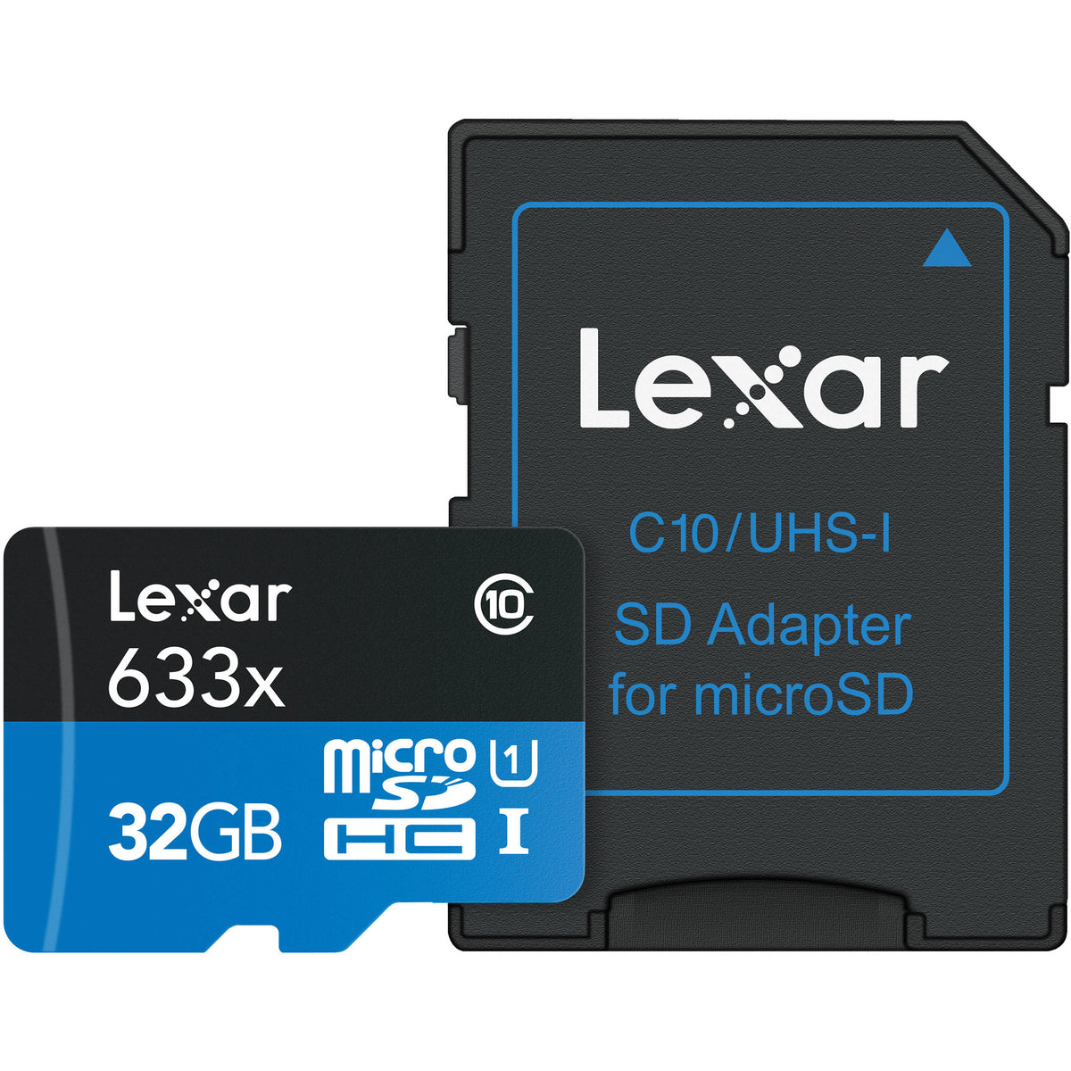 Tarjeta Lexar 32GB High-Performance 633x UHS-I microSDHC con SD Adapter - vista principal
