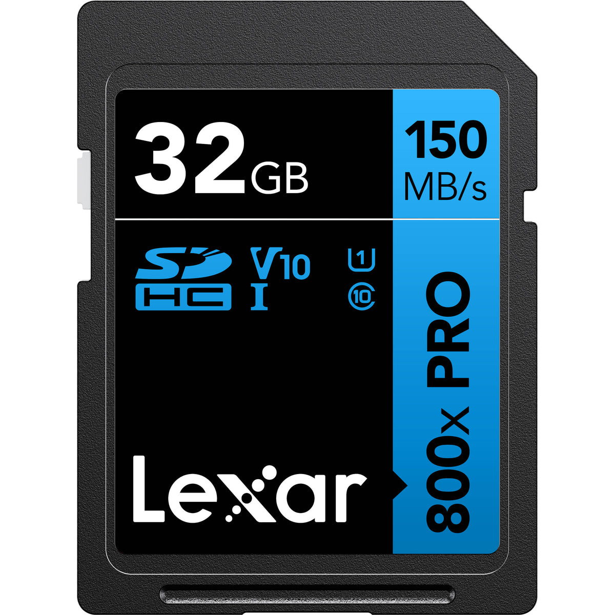 Tarjeta Lexar 32GB High-Performance 800x PRO UHS-I SDHC (BLUE Serie, 2-Pack) - vista principal