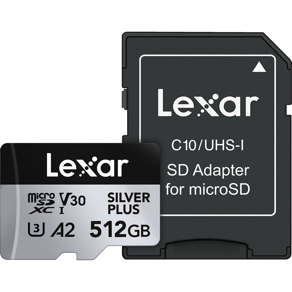 Tarjeta Lexar 512GB Professional SILVER PLUS UHS-I microSDXC con SD Adapter - vista principal