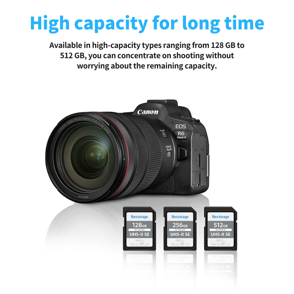 Tarjeta Nextorage 256GB NX-F2SE Serie UHS-II SDXC - contenido de la caja
