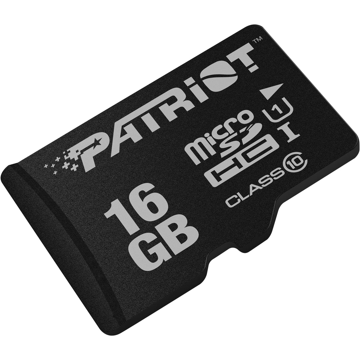 Tarjeta Patriot 16GB LX Serie UHS-I microSDHC - vista lateral