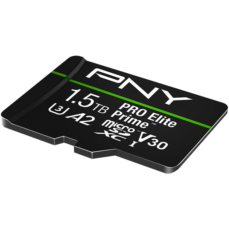 Tarjeta PNY 1.5TB PRO Elite Prime microSDXC con SD Adapter - vista trasera
