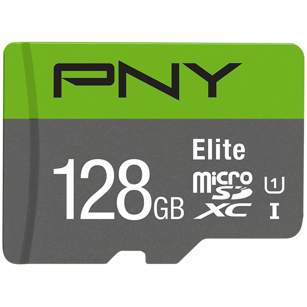 Tarjeta PNY 128GB Elite UHS-I microSDXC con SD Adapter - vista principal