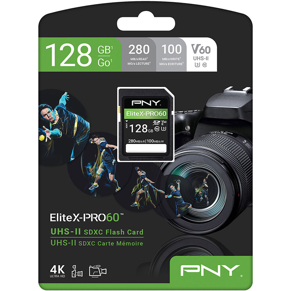 Tarjeta PNY 128GB EliteX-PRO60 UHS-II SDXC - puertos y conexiones