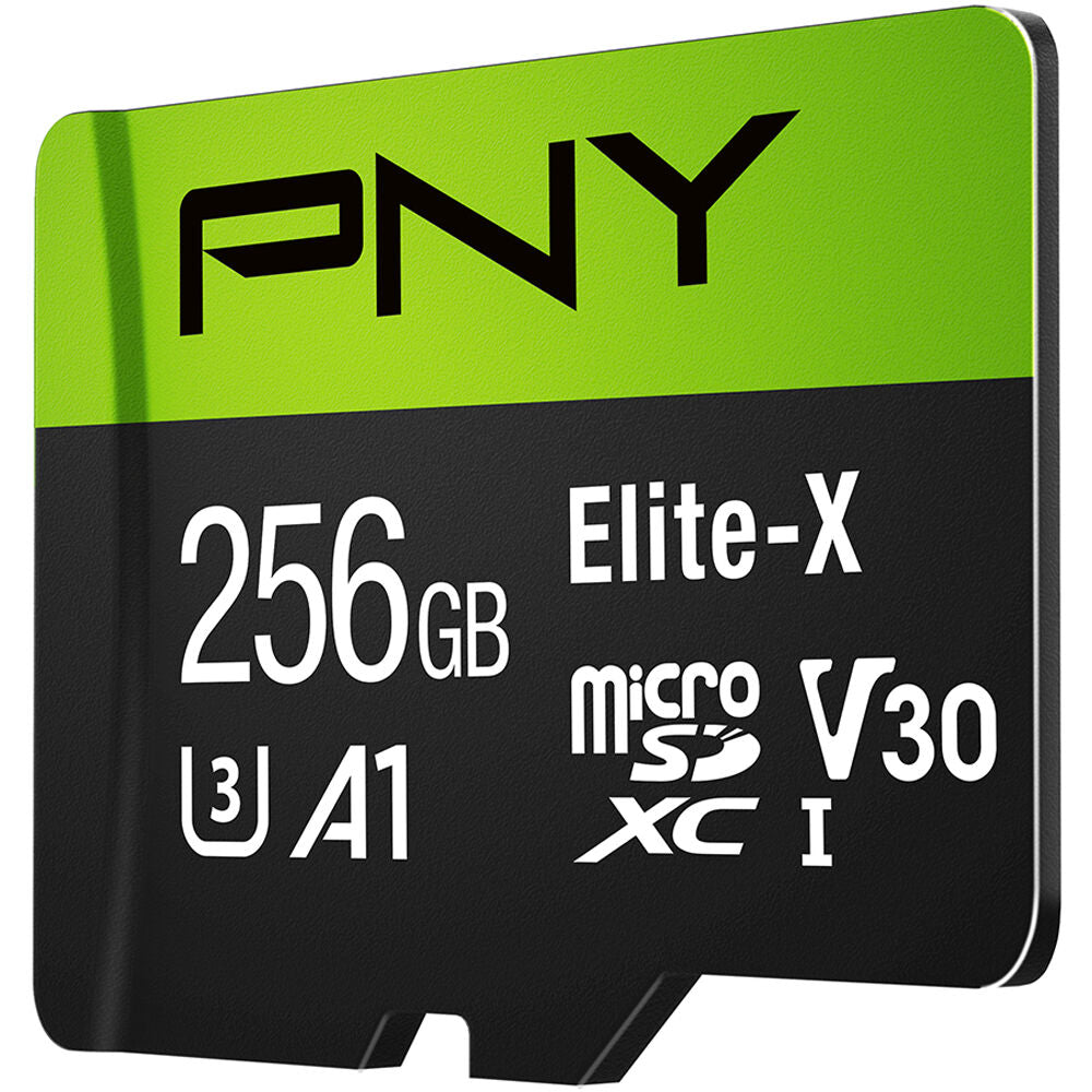 Tarjeta PNY 256GB Elite-X UHS-I microSDXC - vista frontal