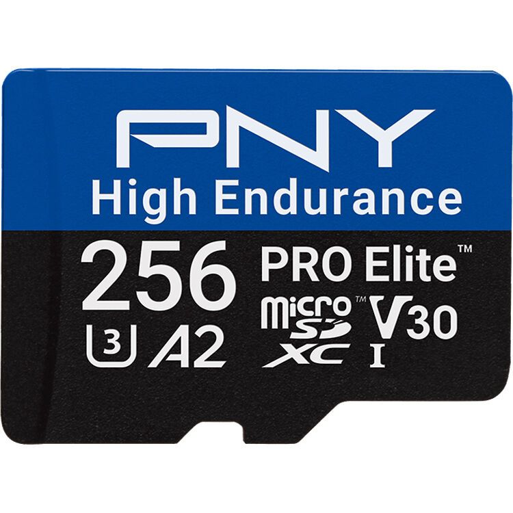 Tarjeta PNY 256GB PRO Elite High Endurance microSDXC con SD Adapter - vista principal