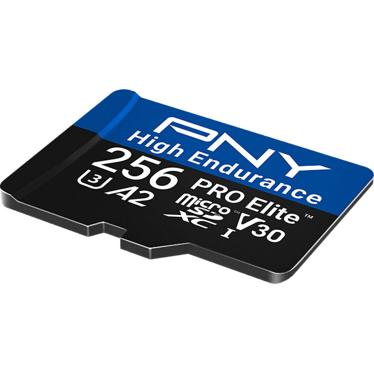 Tarjeta PNY 256GB PRO Elite High Endurance microSDXC con SD Adapter - vista trasera
