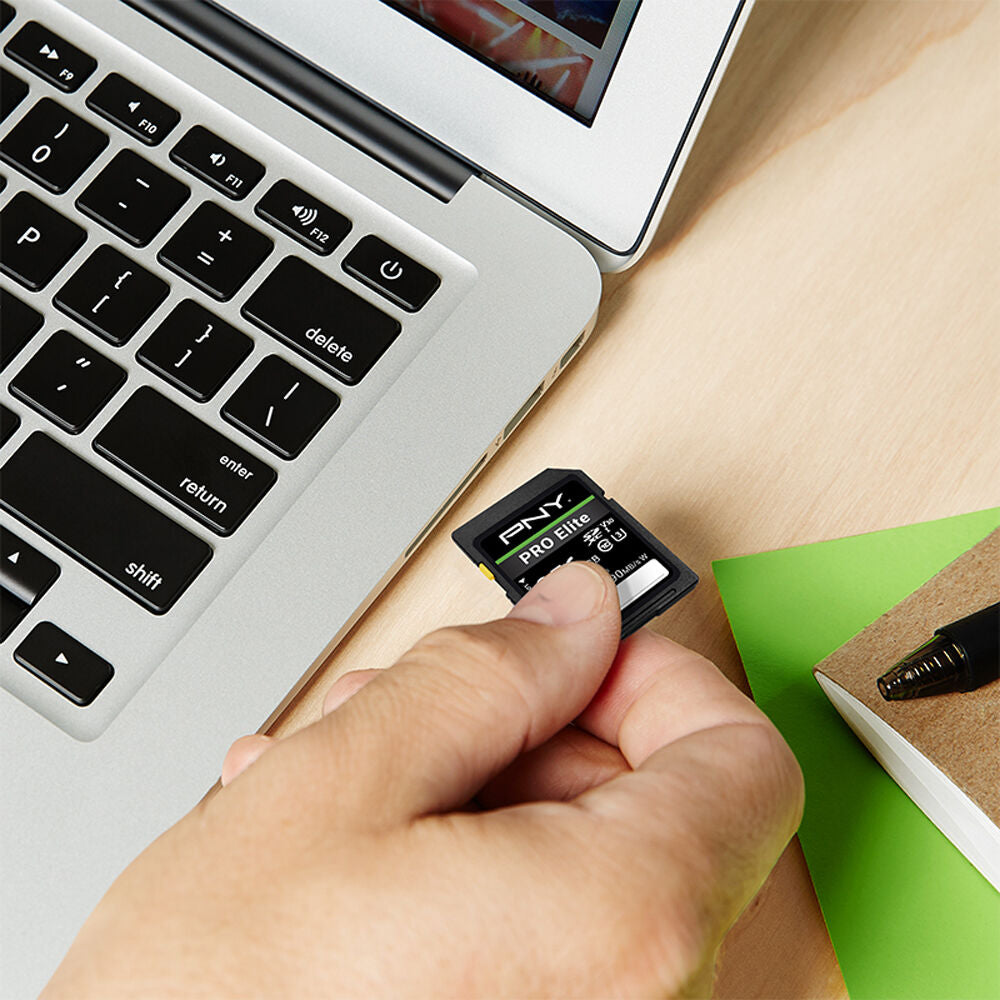 Tarjeta PNY 256GB PRO Elite UHS-I SDXC - contenido de la caja