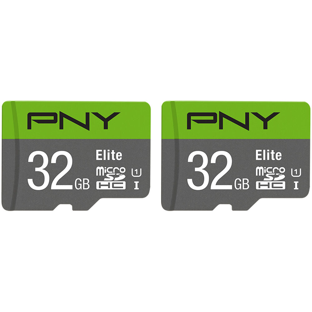 Tarjeta PNY 32GB Elite UHS-I microSDHC (2-Pack) - vista principal