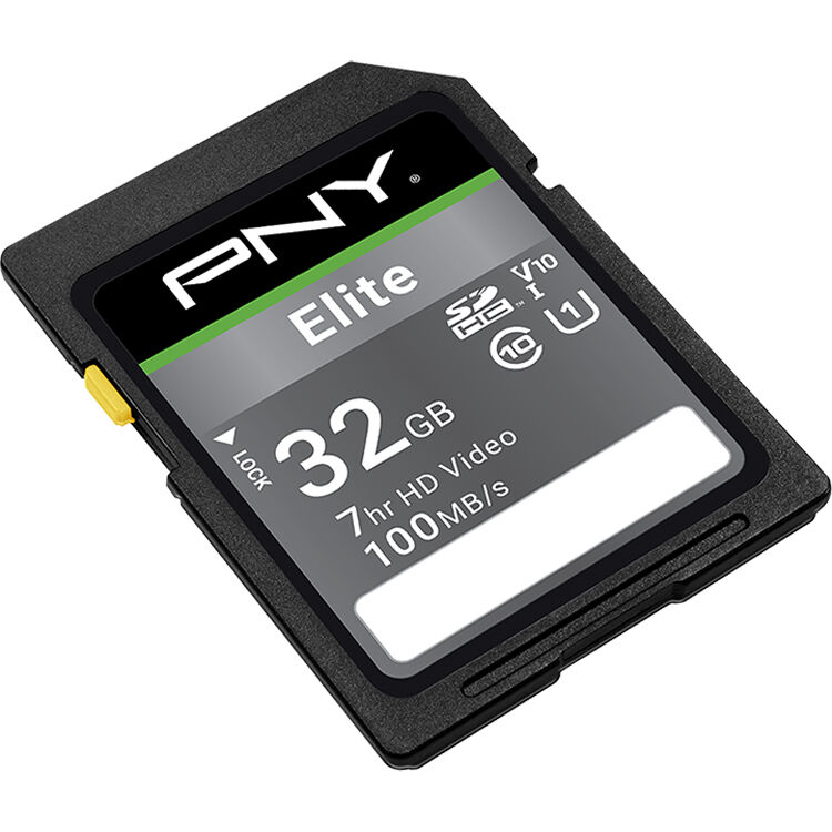 Tarjeta PNY 32GB Elite UHS-I SDHC (5-Pack) - vista frontal