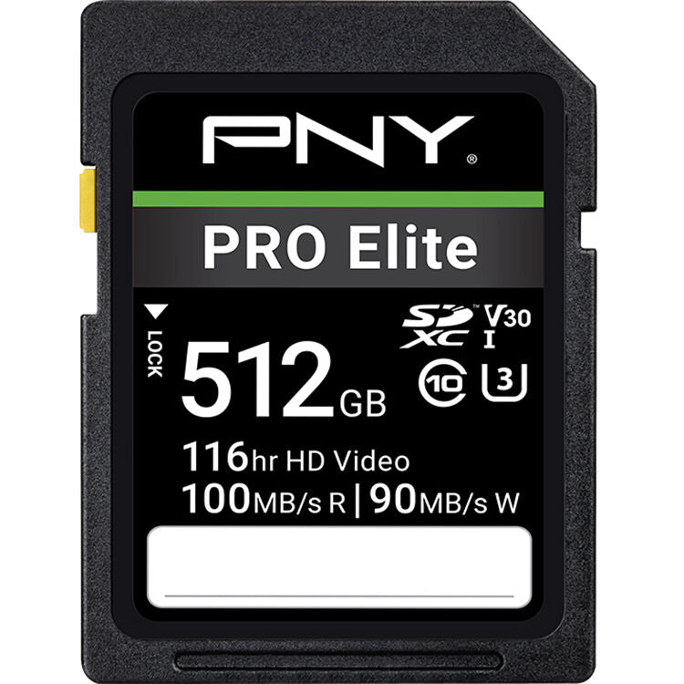 Tarjeta PNY 512GB PRO Elite UHS-I SDXC - vista principal