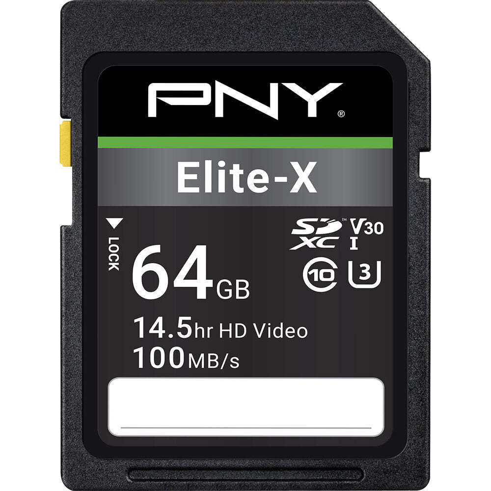 Tarjeta PNY 64GB Elite-X UHS-I SDXC - vista principal