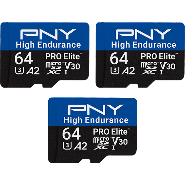 Tarjeta PNY 64GB PRO Elite High Endurance microSDXC con SD Adapter () - vista principal