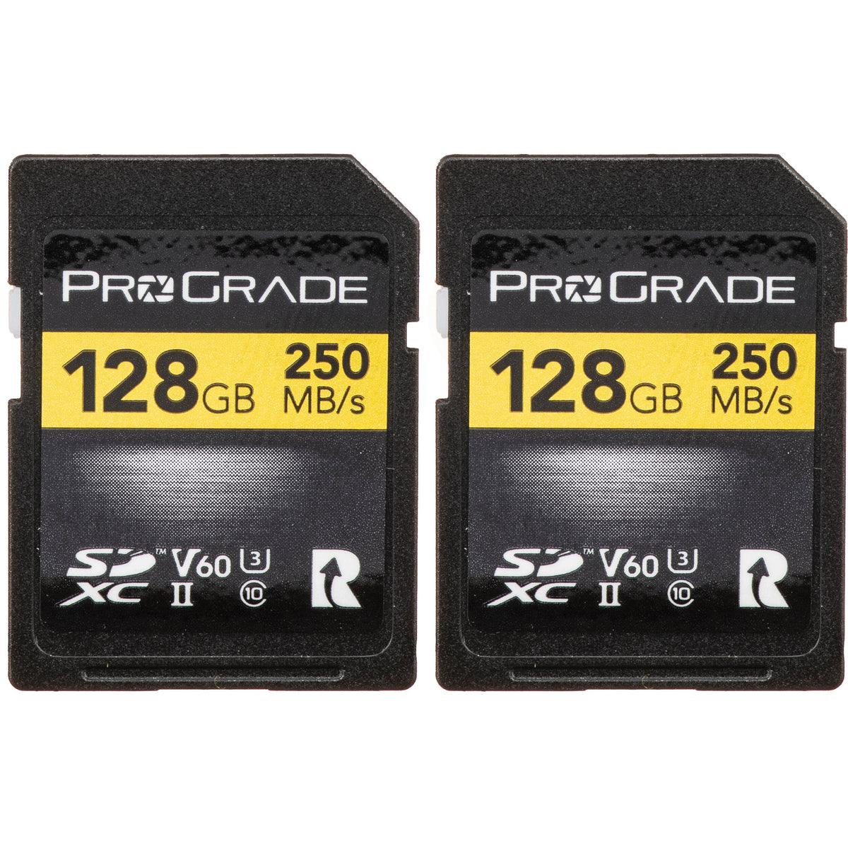 Tarjeta ProGrade Digital 128GB Gold UHS-II SDXC (2-Pack) - vista frontal