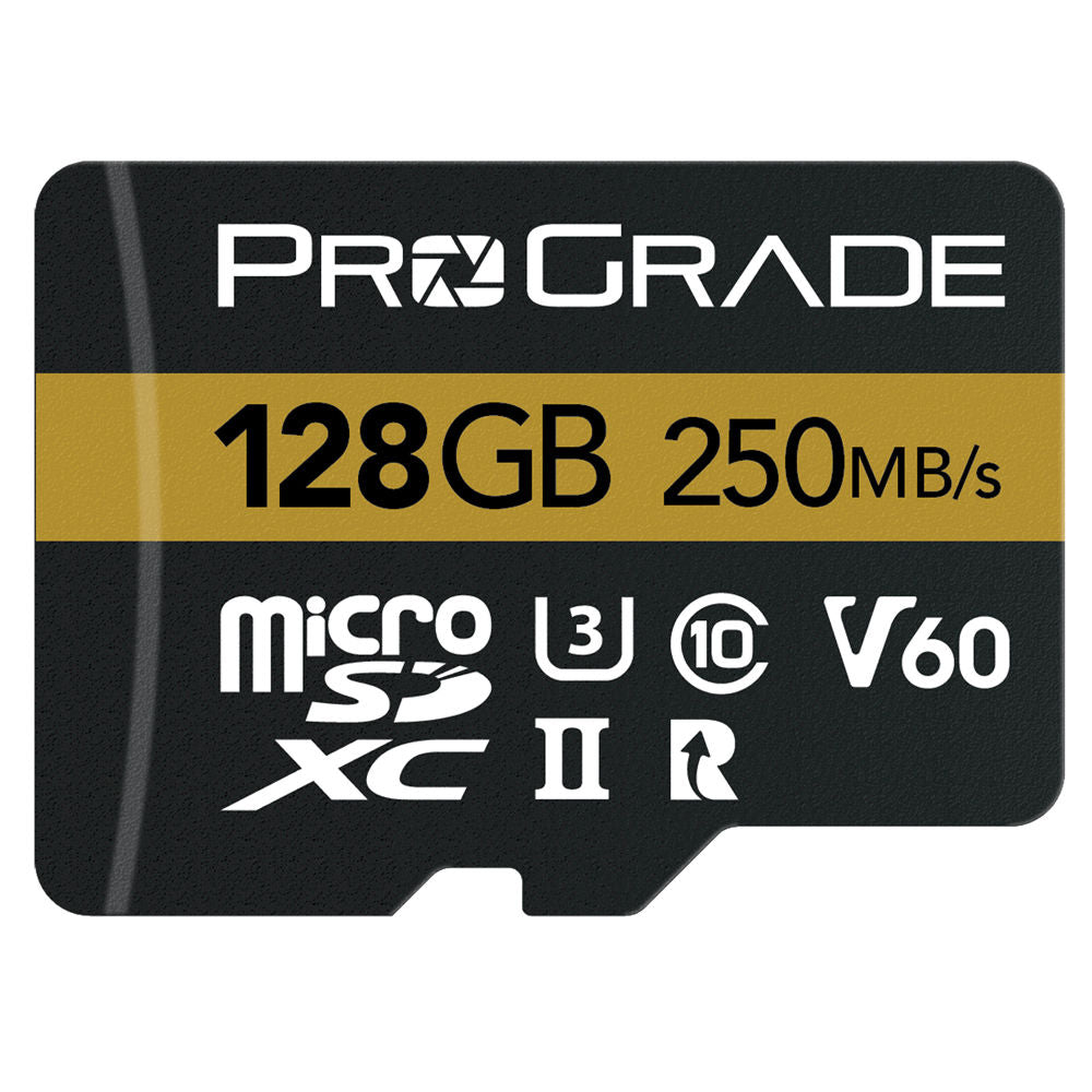 Tarjeta ProGrade Digital 128GB UHS-II microSDXC con SD Adapter - vista principal