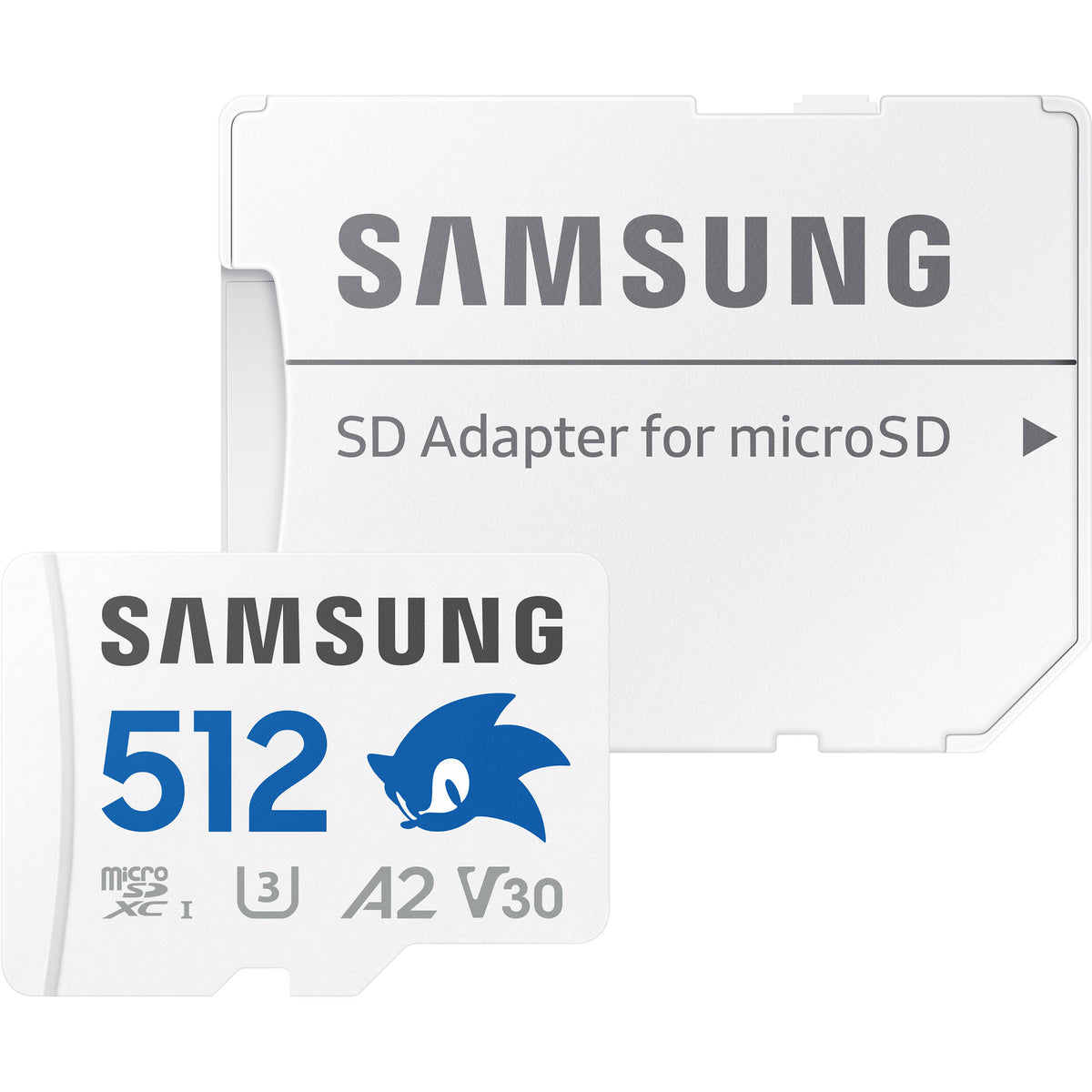 Tarjeta Samsung 512GB PRO Plus Sonic the Hedgehog UHS-I microSDXC con SD Adapter - vista principal