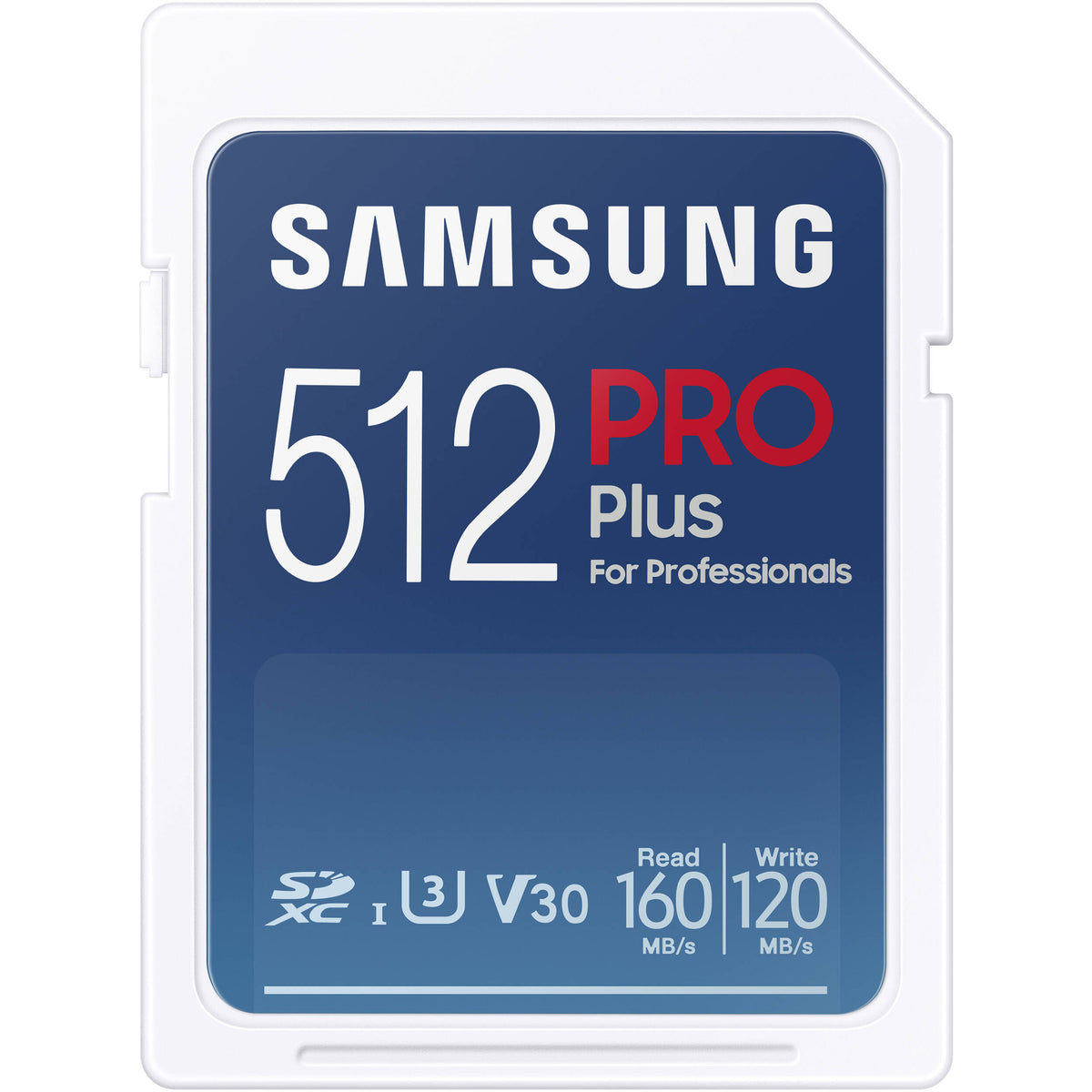 Tarjeta Samsung 512GB PRO Plus UHS-I SDXC con USB-A Reader - vista frontal