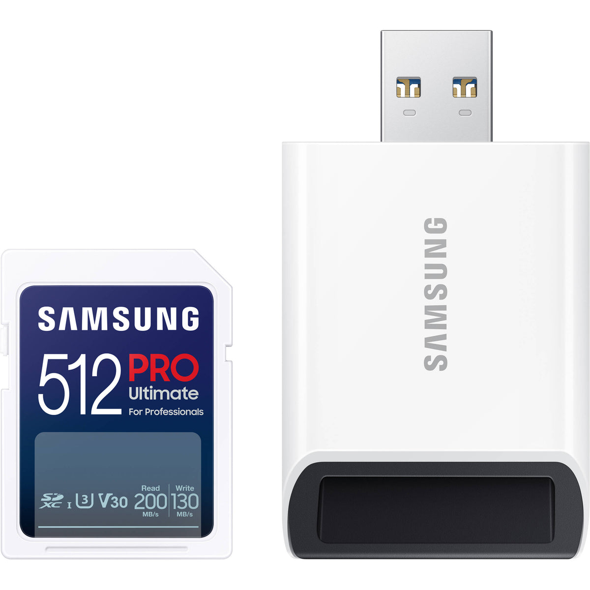 Tarjeta Samsung 512GB PRO Ultimate UHS-I SD con Reader - vista principal
