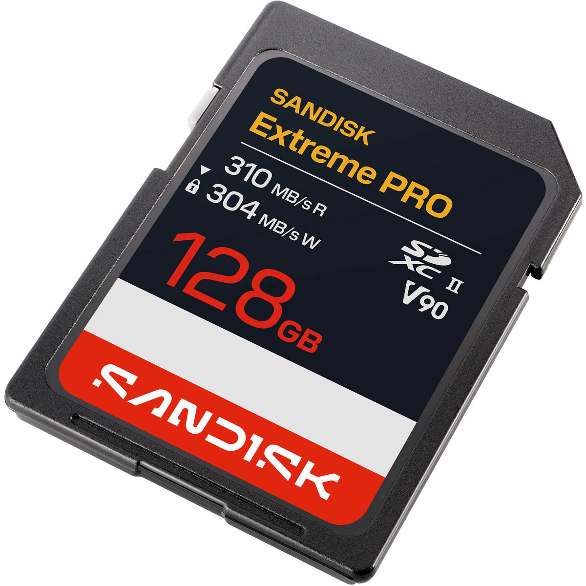 Tarjeta SanDisk 128GB Extreme PRO UHS-II SDXC (2-Pack) - vista frontal