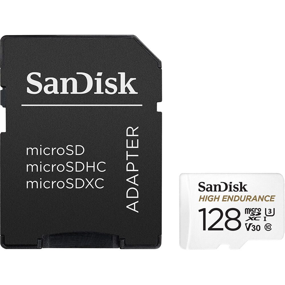 Tarjeta SanDisk 128GB High Endurance UHS-I microSD con SD Adapter - vista principal