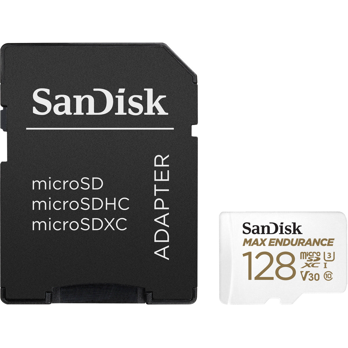 Tarjeta SanDisk 128GB MAX ENDURANCE UHS-I microSDXC con SD Adapter - vista principal