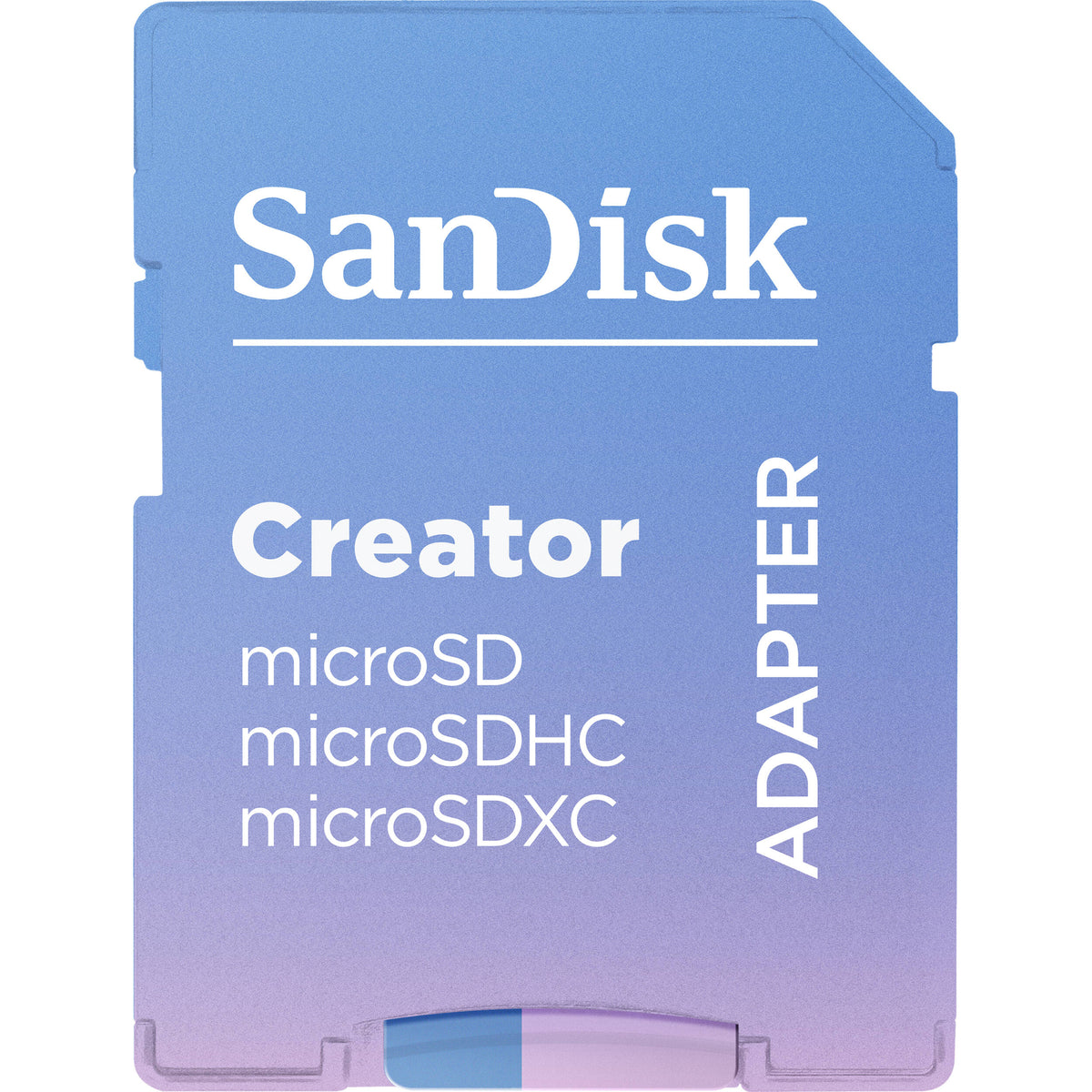 Tarjeta SanDisk 1TB Creator Serie UHS-I microSDXC con SD Adapter - vista trasera
