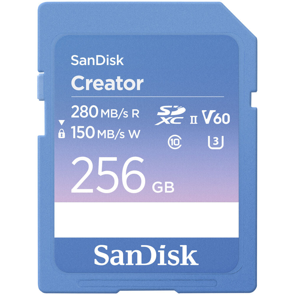 Tarjeta SanDisk 256GB Creator Serie UHS-II SDXC - vista principal
