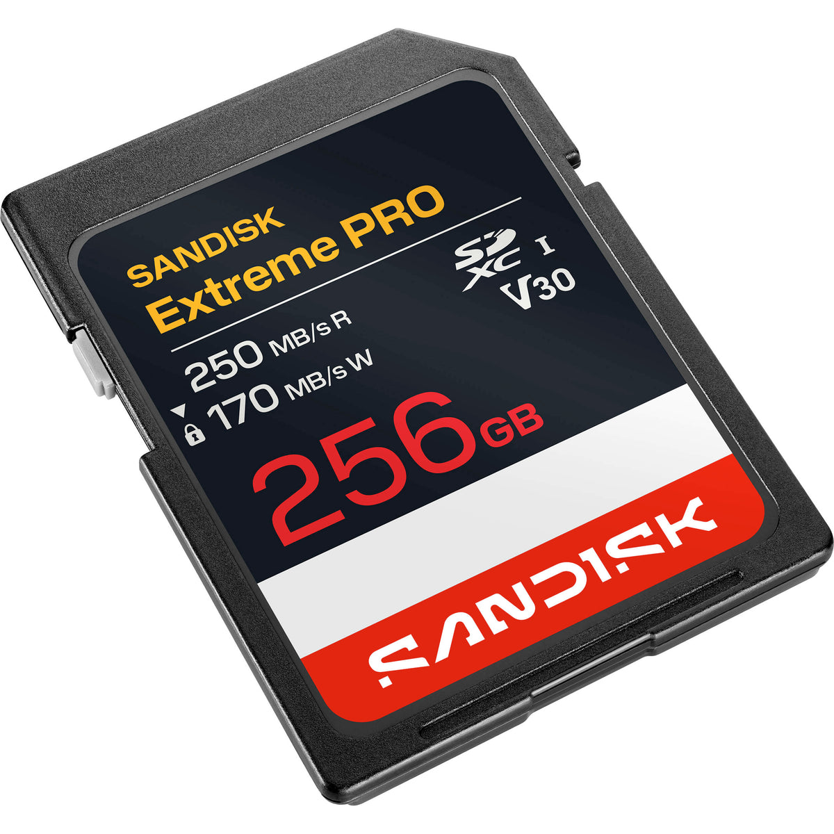 Tarjeta SanDisk 256GB Extreme PRO UHS-I SDXC - vista frontal