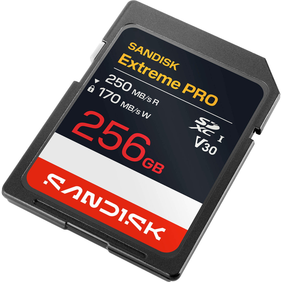 Tarjeta SanDisk 256GB Extreme PRO UHS-I SDXC - vista trasera
